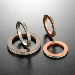 Copper shell covered exhaust pipe gasket